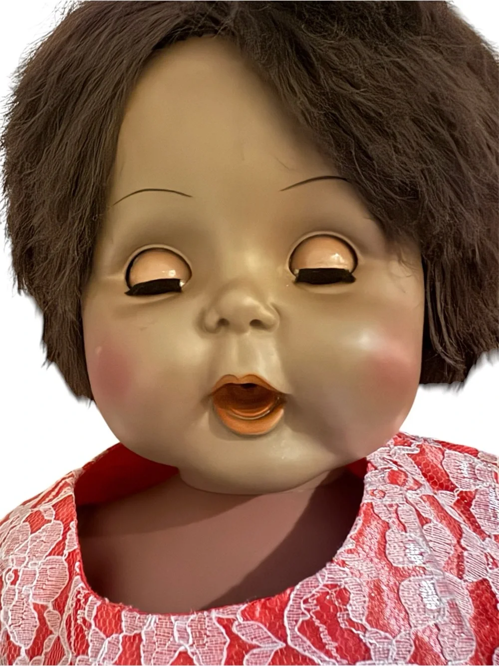Vintage Horsman 1964 TB26 Thirstee Walker Baby Doll African American 27